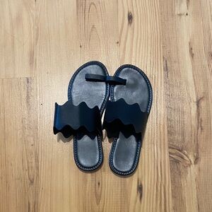 SHEIN Black Slide Sandals